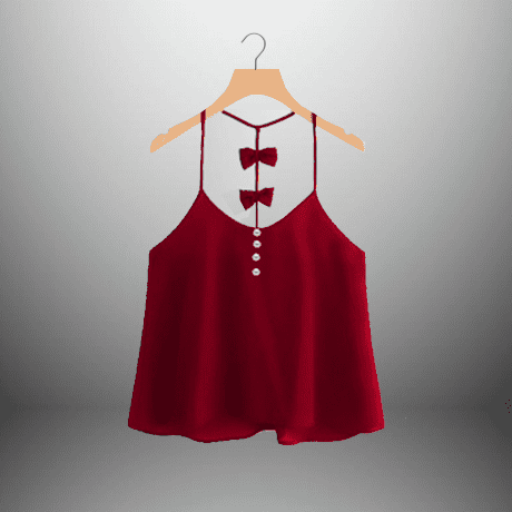 Women's Brownish Red embellished Shoulder Strap Top - RET091